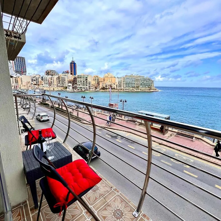 F2 - Lovely Two Bedrooms Flat Sea View, St Julians Saint Julian's 0*,