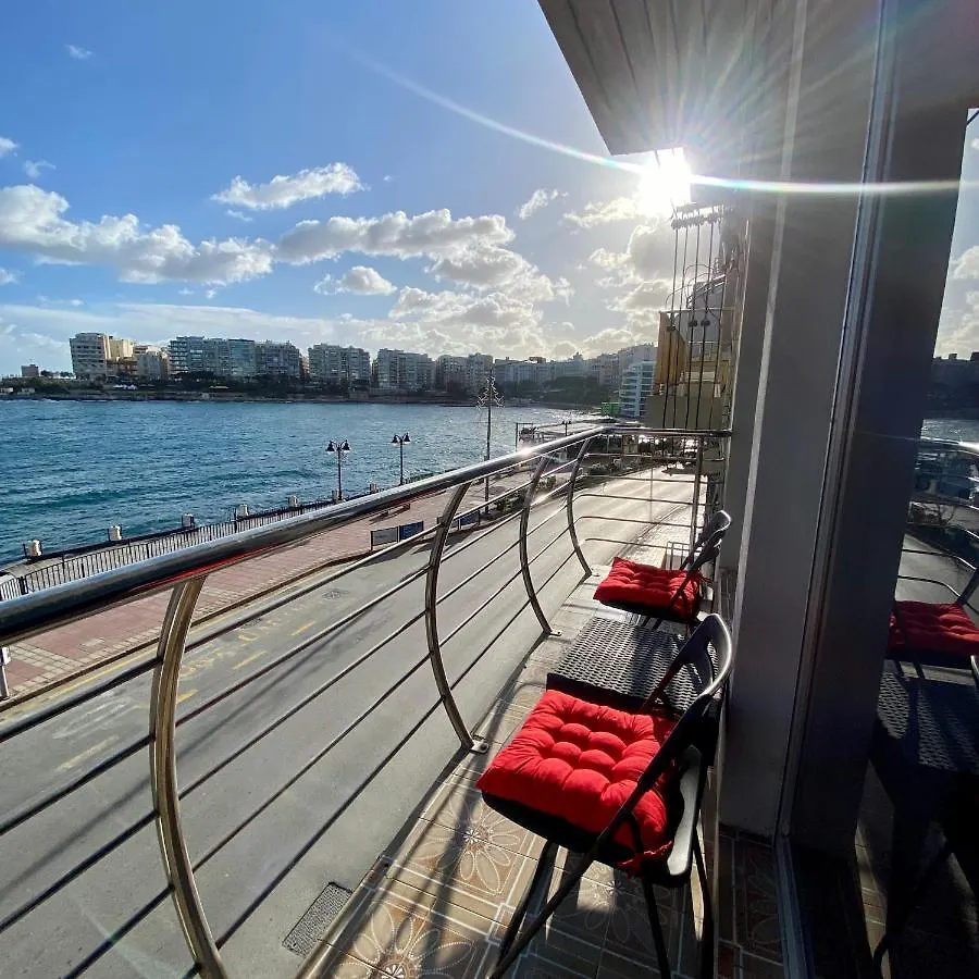 F2 - Lovely Two Bedrooms Flat Sea View, St Julians Saint Julian's Apartment