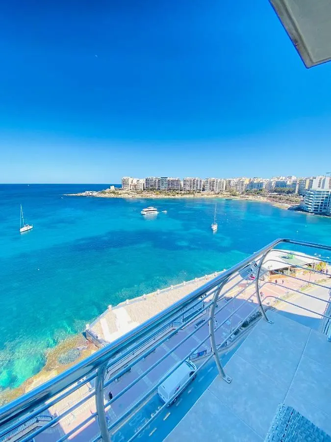 F2 - Lovely Two Bedrooms Flat Sea View, St Julians Saint Julian's Apartment